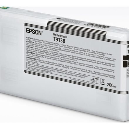 Epson EPSON T91380N Matte Black Ink Cartridge (200ml) | Epson C13T91380N | Epson T9138 - matte black - original - ink cartridge | Epson UltraChrome HDX Ink | Matte black C13T91380N