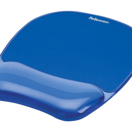 Fellowes Fellowes | Mouse pad with wrist support CRYSTAL | Mouse pad with wrist pillow | 230 x 202 x 32 mm | Blue 9114120