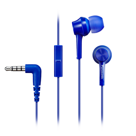 Panasonic Panasonic | Canal type | RP-TCM115E-A | Wired | In-ear | Microphone | Blue RP-TCM115E-A
