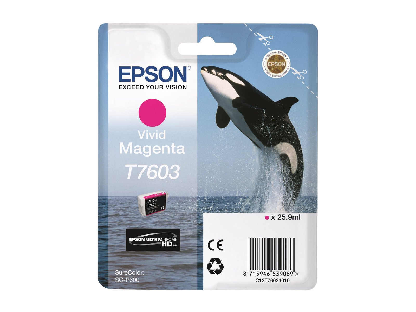 Epson Epson T7603 | Ink Cartridge | Vivid Magenta C13T76034N10