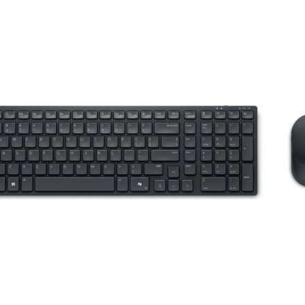 Dell Dell | Silent Keyboard and Mouse | KM555 | Keyboard and Mouse Set | Wireless | US International (QWERTY) | Black | 2.4 GHz, Bluetooth 5.1 | Wireless connection 580-BBVV