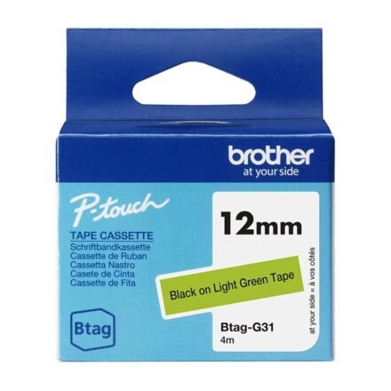 Brother Brother BTAG-G31 | Black on Light Green | Btag BTAGG31