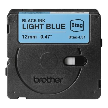Brother Brother BTAG-L31 | Black on Light Blue | Btag BTAGL31