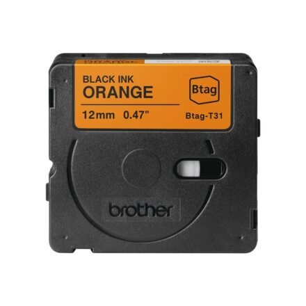 Brother Brother BTAG-T31 | Black on Orange | Btag BTAGT31