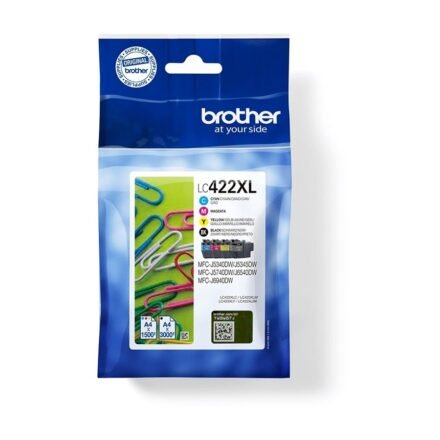 Brother Brother LC422XLVAL | Ink Cartridge | Black, Cyan, Magenta, Yellow LC422XLVAL