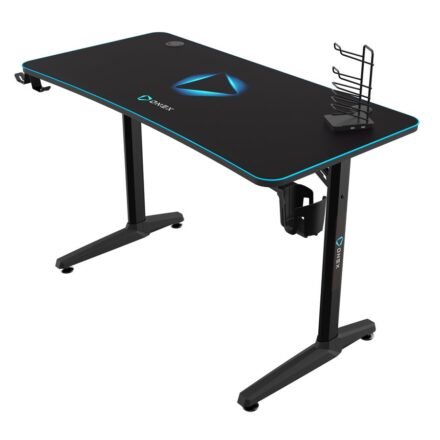 Onex Onex | Gaming Desk w/Cup holder, headset hook, Gamepad holder, Full coverage mouse pad | GD1200H | Black ONEX-GD1200H