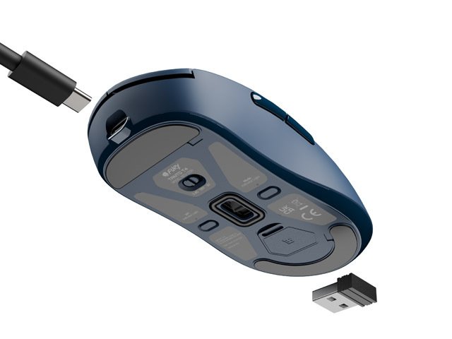 Fury Fury Gaming Mouse | Tanto T4 | Wired/Wireless | 2.4 GHz, Bluetooth, USB | Blue NFU-2206