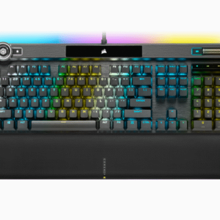 Corsair Corsair | Mechanical Gaming Keyboard | K100 RGB Optical | Wired | Mechanical Gaming Keyboard | US | Black/Red CH-912A01A-NA