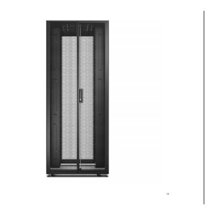 Schneider Electric APC Easy Rack 800mm/42U/1100mm with Roof, Side panel,castors,feet and 4 Brackets, No Bottom, black | Schneider Electric ER8212