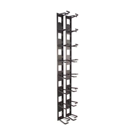Schneider Electric APC Vertical Cable Organizer, 8 Cable Rings, Zero U | Schneider Electric AR8442