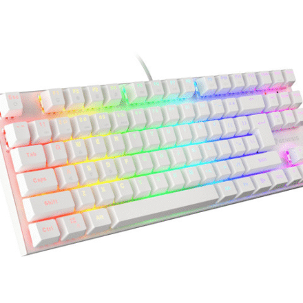 Genesis Genesis | THOR 303 TKL | White | Gaming keyboard | Wired | RGB LED light | US | 1.8 m | Brown Switch NKG-1862