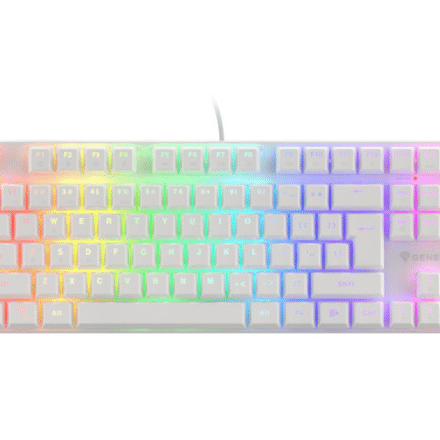 Genesis Genesis | THOR 303 TKL | White | Gaming keyboard | Wired | RGB LED light | US | 1.8 m | Brown Switch NKG-1862
