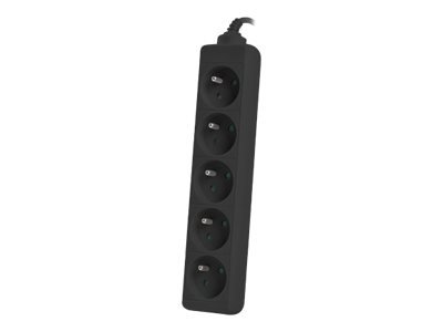 Lanberg Lanberg Cable Power Strip, 5X French Outlets Quality-Grade Copper, 1.5 m | PS0-05E-0150-BK PS0-05E-0150-BK