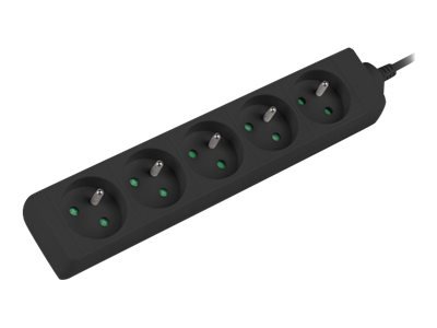 Lanberg Lanberg Cable Power Strip, 5X French Outlets Quality-Grade Copper, 3 m | PS0-05E-0300-BK PS0-05E-0300-BK