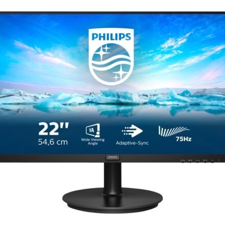 Philips Philips | LCD monitor | 222V8LA/00 | 21.5 inch (54.6 cm) " | VA | FHD | 16:9 | 75 Hz | 4 ms | 1920 x 1080 pixels | 250 cd/m² | Headphone out | HDMI ports quantity 1 | Black 222V8LA/00