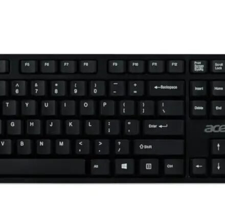 Acer Acer Keyboard and Mouse AAK410 (Retail Pack) | Keyboard and Mouse Set | Wireless | US | Black GP.ACC11.03M