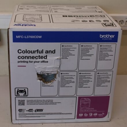 Brother SALE OUT. Brother MFC-L3760CDW Color All-in-One LED Printer with Fax | Brother Multifunction Printer | MFC-L3760CDW | Laser | Colour | All-in-one | A4 | Wi-Fi | DAMAGED PACKAGING MFCL3760CDWRE1SO