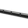 Digitus Digitus | Patch Panel | DN-91524U | Black | Category: CAT 5e; Ports: 24 x RJ45; Retention strength: 7.7 kg; Insertion force: 30N max | 48.2 x 4.4 x 10.9 cm DN-91524U