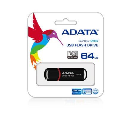 ADATA ADATA | UV150 | 64 GB | USB 3.0 | Black AUV150-64G-RBK