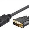 Goobay Goobay 51961 DisplayPort/DVI-D adapter cable 1.2, gold-plated, 2m | Goobay | DP to DVI-D 51961