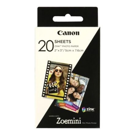 Canon 20 sheets | ZP-2030 | White | 5 x 7.6 cm | Photo Paper 3214C002