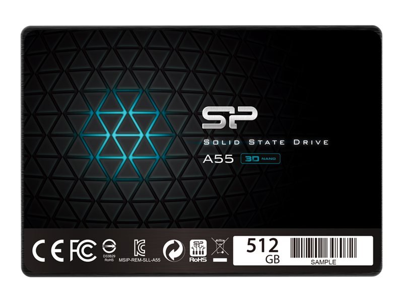 Silicon Power Silicon Power | A55 | 512 GB | SSD form factor 2.5" | Solid-state drive interface SATA | Read speed 560 MB/s | Write speed 530 MB/s SP512GBSS3A55S25
