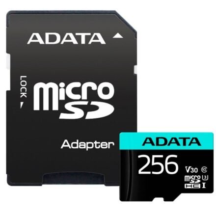 ADATA ADATA | Premier Pro | UHS-I U3 | 256 GB | micro SDXC | Flash memory class 10 | with Adapter AUSDX256GUI3V30SA2-RA1