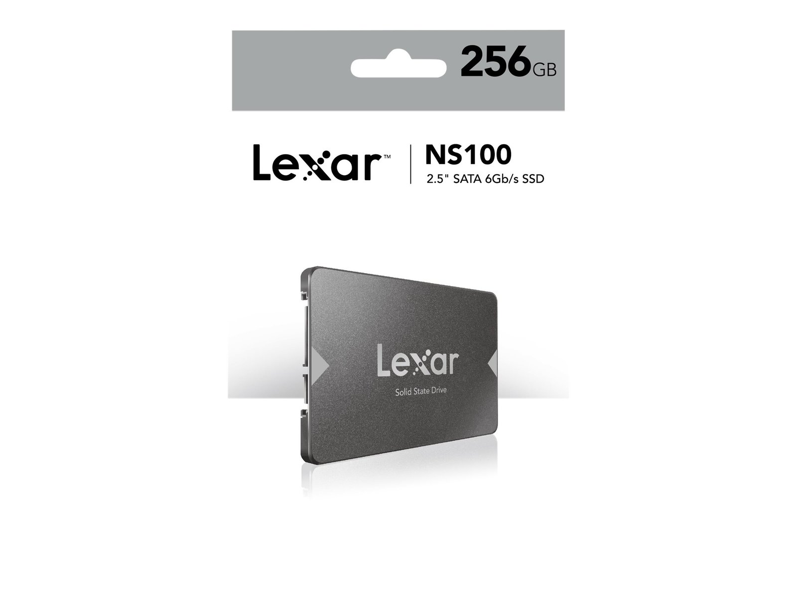Lexar Lexar | NS100 | 256 GB | SSD form factor 2.5" | Solid-state drive interface SATA III | Read speed 520 MB/s | Write speed 510 MB/s LNS100-256RB