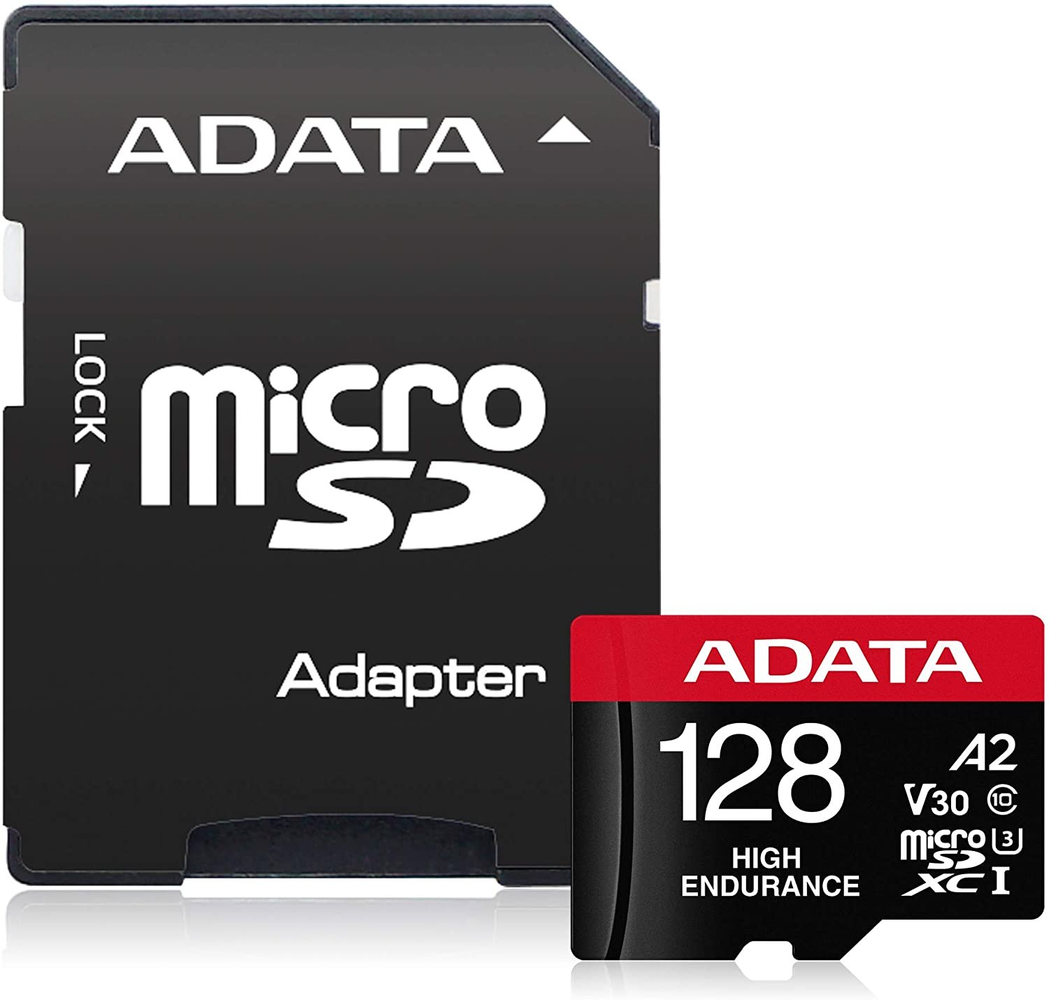 ADATA ADATA | AUSDX128GUI3V30SHA2-RA1 Memory Card | 128 GB | MicroSDXC | Flash memory class 10 | Adapter AUSDX128GUI3V30SHA2-RA1