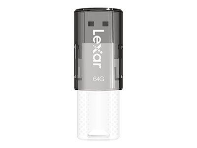 Lexar Lexar | Flash drive | JumpDrive S60 | 64 GB | USB 2.0 | Black/Teal LJDS060064G-BNBNG