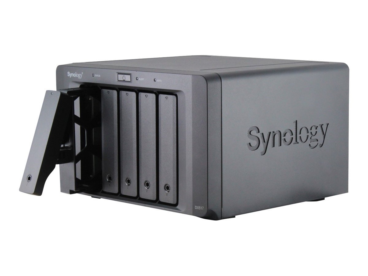 Synology Synology | Tower NAS Expansion Unit | DX517 | up to 5 HDD/SSD Hot-Swap (drives not included) | Internal AC 100-240V Universal, 50/60 Hz DX517