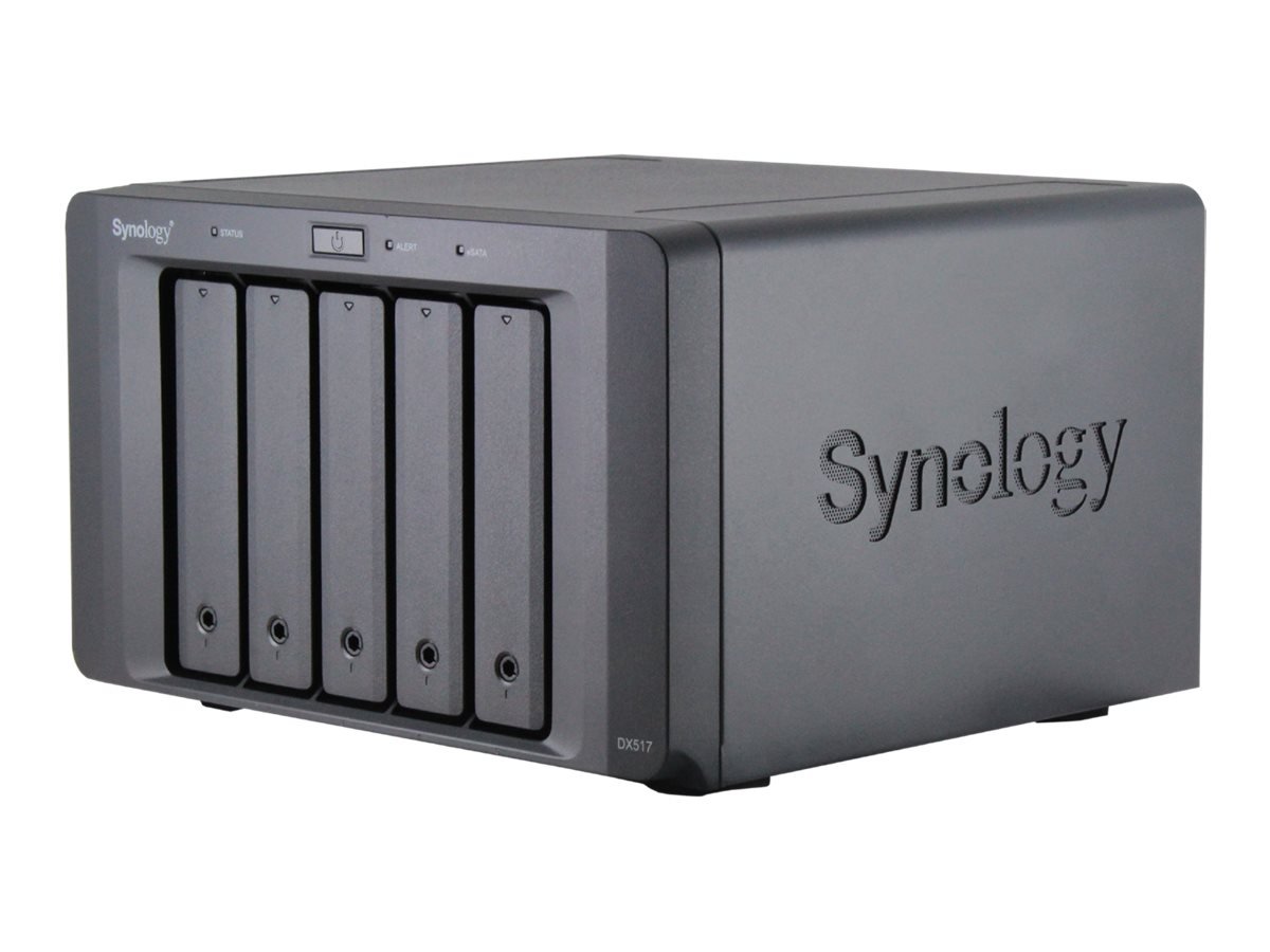 Synology Synology | Tower NAS Expansion Unit | DX517 | up to 5 HDD/SSD Hot-Swap (drives not included) | Internal AC 100-240V Universal, 50/60 Hz DX517