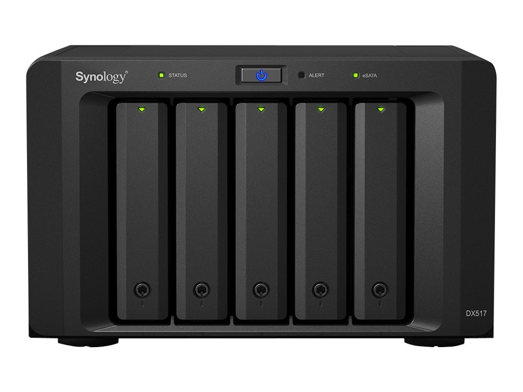 Synology Synology | Tower NAS Expansion Unit | DX517 | up to 5 HDD/SSD Hot-Swap (drives not included) | Internal AC 100-240V Universal, 50/60 Hz DX517