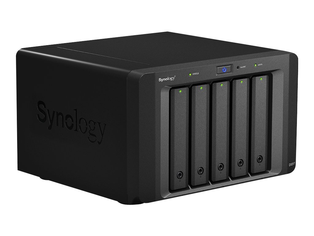 Synology Synology | Tower NAS Expansion Unit | DX517 | up to 5 HDD/SSD Hot-Swap (drives not included) | Internal AC 100-240V Universal, 50/60 Hz DX517