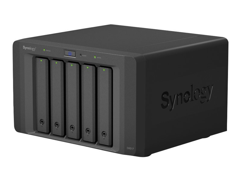 Synology Synology | Tower NAS Expansion Unit | DX517 | up to 5 HDD/SSD Hot-Swap (drives not included) | Internal AC 100-240V Universal, 50/60 Hz DX517