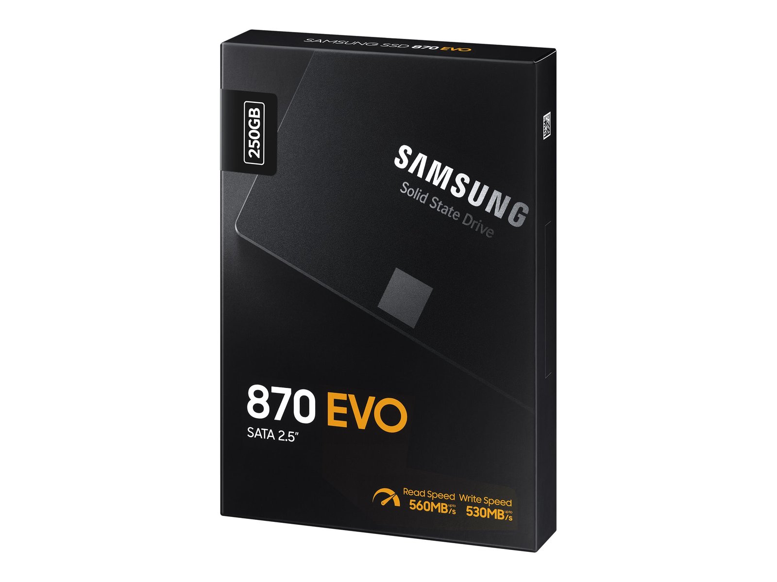 Samsung Samsung | SSD | 870 EVO | 250 GB | SSD form factor 2.5" | Solid-state drive interface SATA III | Read speed 560 MB/s | Write speed 530 MB/s MZ-77E250B/EU
