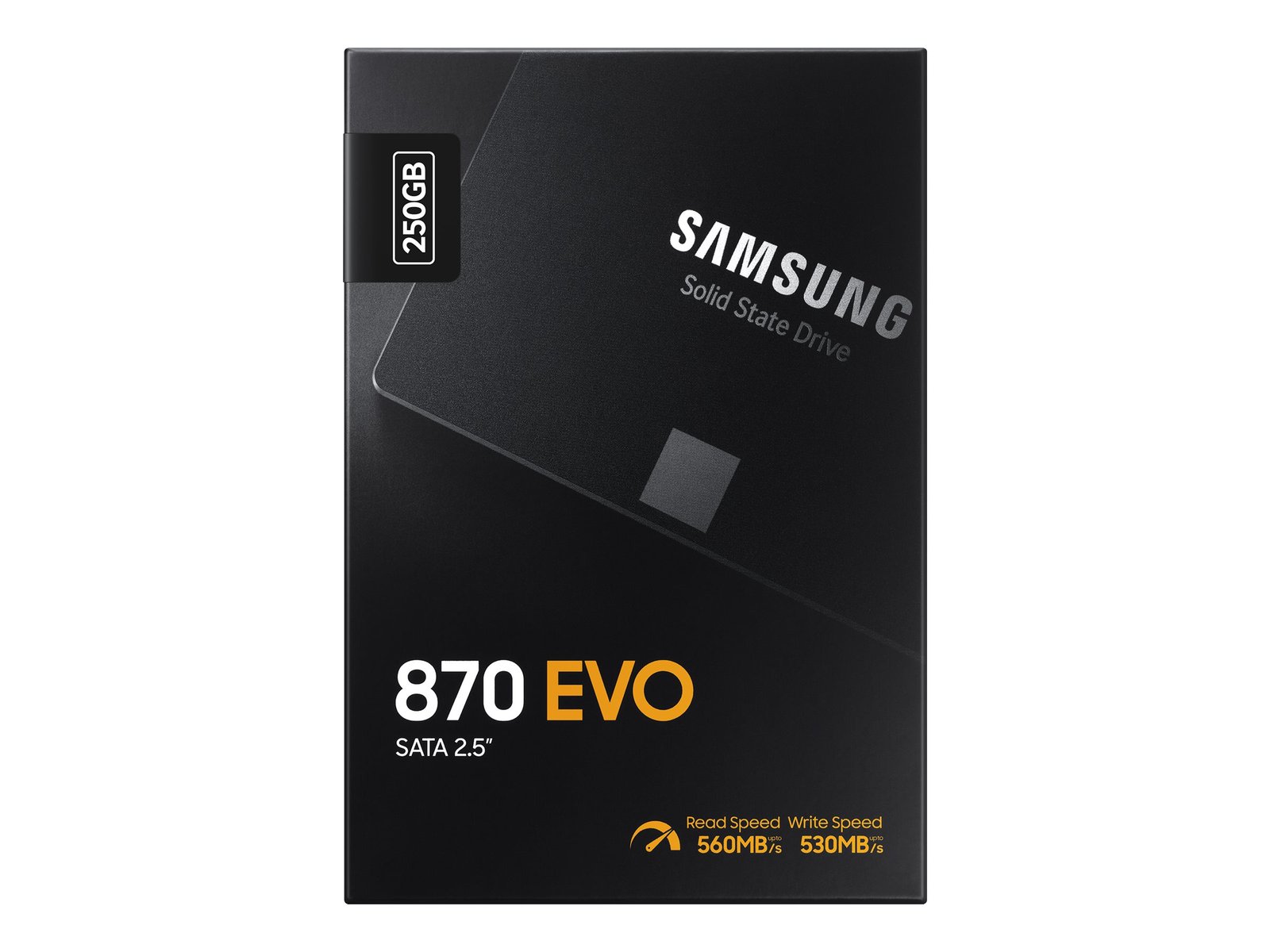 Samsung Samsung | SSD | 870 EVO | 250 GB | SSD form factor 2.5" | Solid-state drive interface SATA III | Read speed 560 MB/s | Write speed 530 MB/s MZ-77E250B/EU