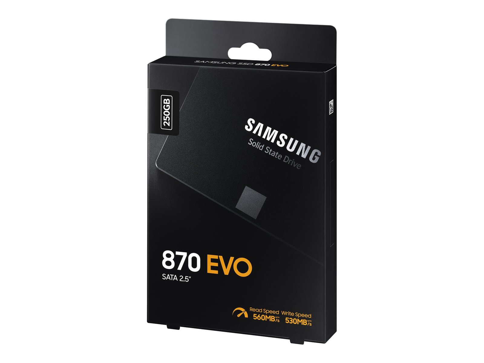 Samsung Samsung | SSD | 870 EVO | 250 GB | SSD form factor 2.5" | Solid-state drive interface SATA III | Read speed 560 MB/s | Write speed 530 MB/s MZ-77E250B/EU