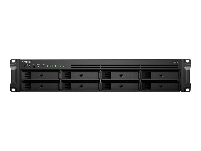 Synology Synology | Rack NAS | RS1221+ | Up to 8 HDD/SSD Hot-Swap | AMD Ryzen | Ryzen V1500B Quad Core | Processor frequency 2.2 GHz | 4 GB | DDR4 RS1221+