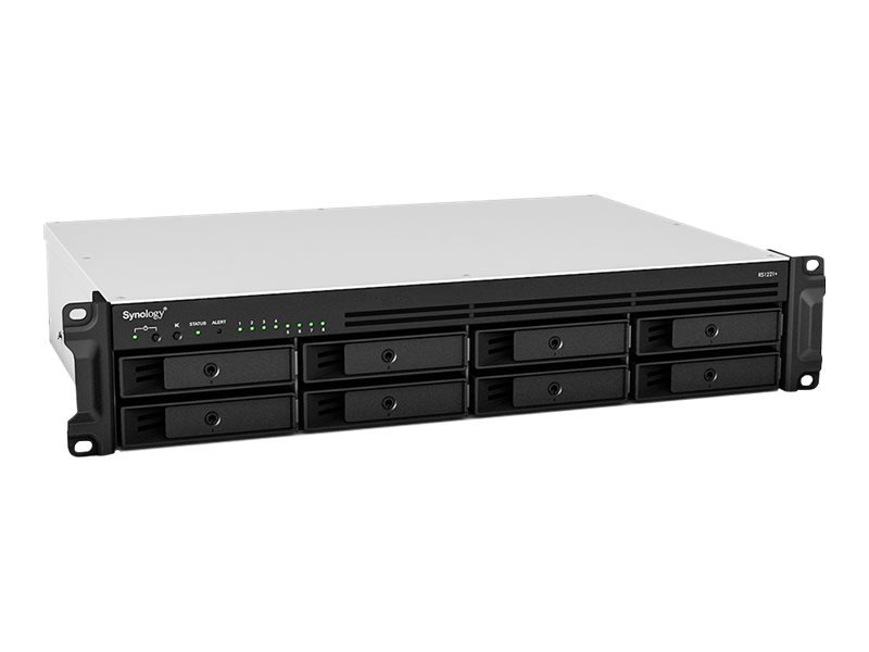 Synology Synology | Rack NAS | RS1221+ | Up to 8 HDD/SSD Hot-Swap | AMD Ryzen | Ryzen V1500B Quad Core | Processor frequency 2.2 GHz | 4 GB | DDR4 RS1221+