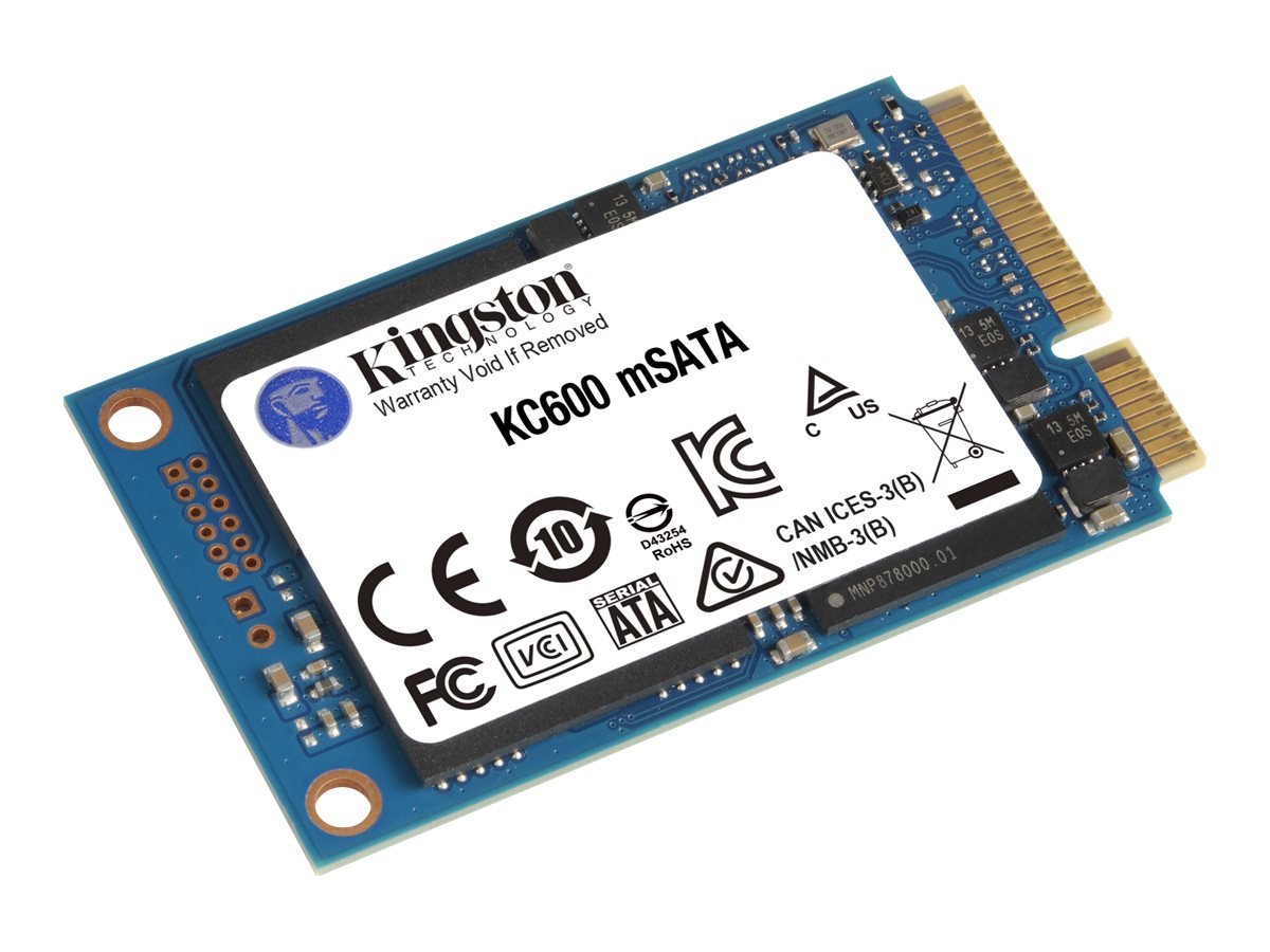 Kingston Kingston | KC600 | 512 GB | Solid-state drive interface mSATA | Read speed 550 MB/s | Write speed 520 MB/s SKC600MS/512G