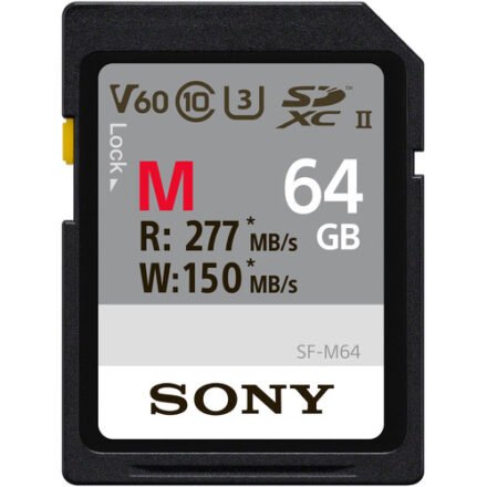 Sony Sony | 64GB SF-M Series SDXC Class10 UHS-II U3 V60 Tough Memory Card | 64 GB | SDXC | Flash memory class 10 SFM64T1.SYM