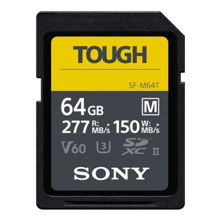 Sony Sony | 64GB SF-M Series SDXC Class10 UHS-II U3 V60 Tough Memory Card | 64 GB | SDXC | Flash memory class 10 SFM64T1.SYM