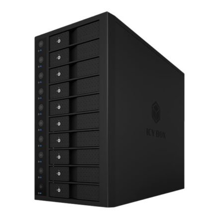 Raidsonic Raidsonic | Icy Box | IB-3810-C31 SINGLE enclosure for 10x HDD with USB 3.1 (Gen 2) Type-C or Type-A interface IB-3810-C31