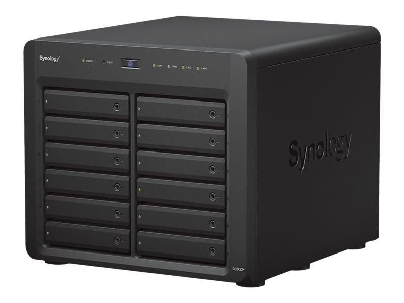 Synology Synology | Tower NAS | DS2422+ | Up to 12 HDD/SSD Hot-Swap | AMD Ryzen | Ryzen V1500B Quad Core | Processor frequency 2.2 GHz | 4 GB | DDR4 DS2422+