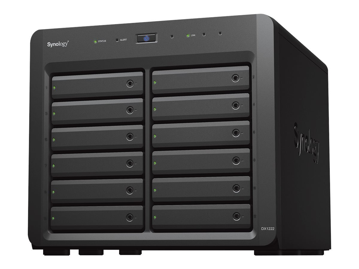 Synology Synology | Tower NAS Expansion Unit | DX1222 | Up to 12 HDD/SSD Hot-Swap (drives not included) | AC 100-240V, 50/60 Hz DX1222