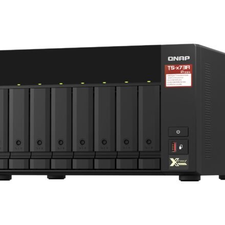 QNAP QNAP | 8-Bay QTS and QuTS hero NAS | TS-873A-8G | Up to 8 HDD/SSD Hot-Swap | AMD Ryzen | Ryzen V1500B Quad-Core | Processor frequency 2.2 GHz | 8 GB | DDR4 TS-873A-8G