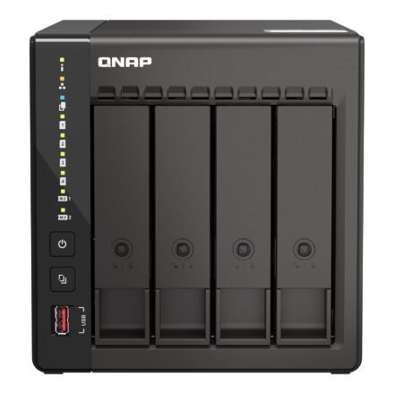 QNAP QNAP | 4-Bay desktop NAS | TS-453E-8G | Up to 4 HDD/SSD Hot-Swap | Intel Celeron | J6412 Quad-Core | Processor frequency 2.6 GHz | 8 GB TS-453E-8G