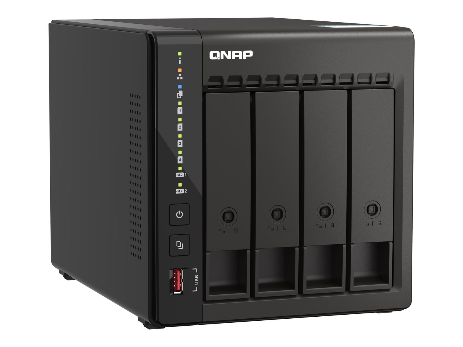 QNAP QNAP | 4-Bay desktop NAS | TS-453E-8G | Up to 4 HDD/SSD Hot-Swap | Intel Celeron | J6412 Quad-Core | Processor frequency 2.6 GHz | 8 GB TS-453E-8G