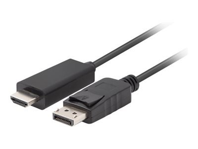 Lanberg Lanberg | DisplayPort to HDMI Cable | CA-DPHD-11CC-0018-BK | DisplayPort Male | HDMI Male | DP to HDMI | 1.8 m CA-DPHD-11CC-0018-BK